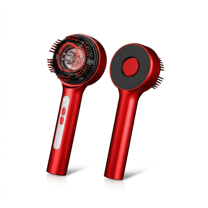 3-in-1 LED Light Scalp Massager - Red, Blue &amp; Purple Light Therapy