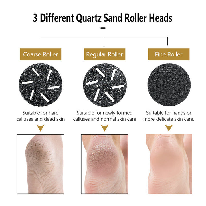 BowLift | Electric Callus Remover Foot Corns Dead Skin Treatment Rechargeable Scraper Plumice Peel for Soft Toes