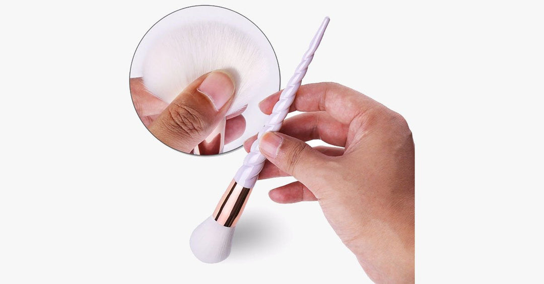 BowLift | Professional 10-piece Unicorn Brush Set – Add colors and loads of bling to your make-up set