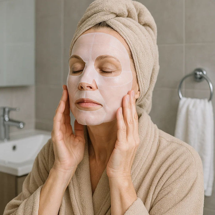 Dermaglow | Collagen Sheet Mask – Overnight Hydration – Hydrogel – Mature &amp; Dry Skin Bowlift