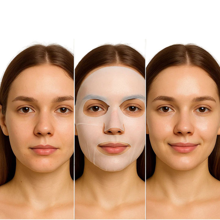 Dermaglow | Collagen Sheet Mask – Overnight Hydration – Hydrogel – Mature &amp; Dry Skin Bowlift