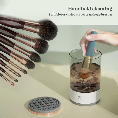 BowLift | 3-in-1 Cosmetic Brush Cleaner Machine - Electric Makeup Brush Cleaner Device