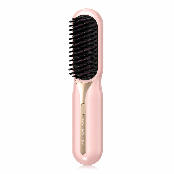 Cordless Negative Ion Styling Comb - Rapid Ceramic Heat &amp; Anti-Pull Teeth