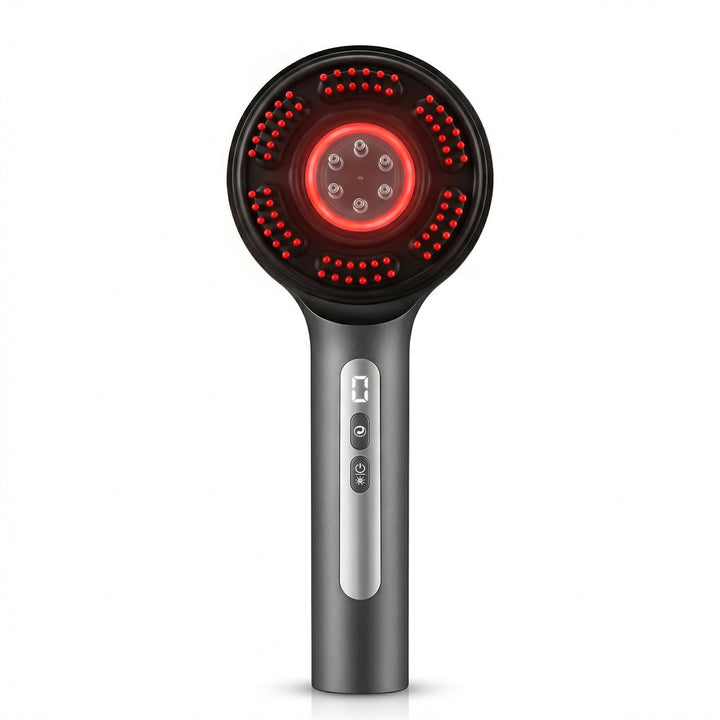 3-in-1 LED Light Scalp Massager - Red, Blue &amp; Purple Light Therapy
