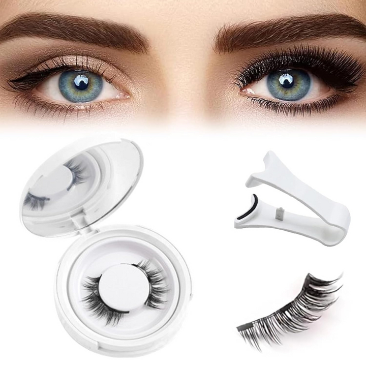 Reusable Magnetic Eyelash &amp; Tweezer Set – No Glue Needed
