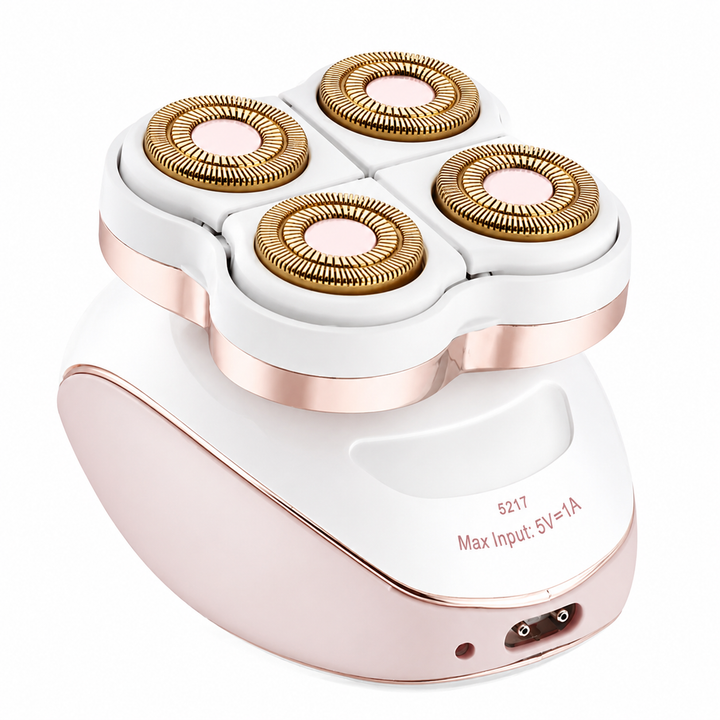 4-Head Contouring Shaver - Waterproof Wet &amp; Dry Cordless Design