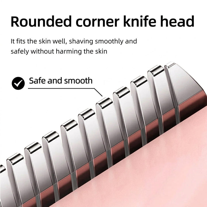Double-Headed Bikini Trimmer &amp; Body Hair Razor - Rechargeable Grooming Tool