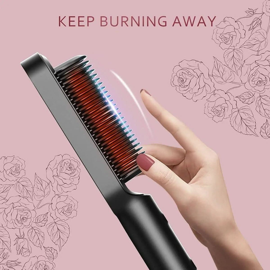 BowLift | hair straightener with ceramic brush for fast &amp; healthy styling