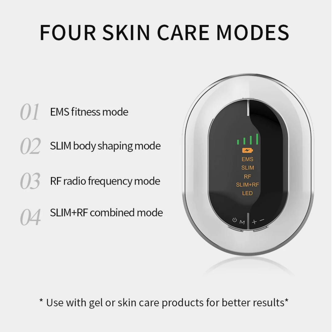 RF, EMS &amp; LED Body Contouring Massager - 4-in-1 Radio Frequency Toning Device