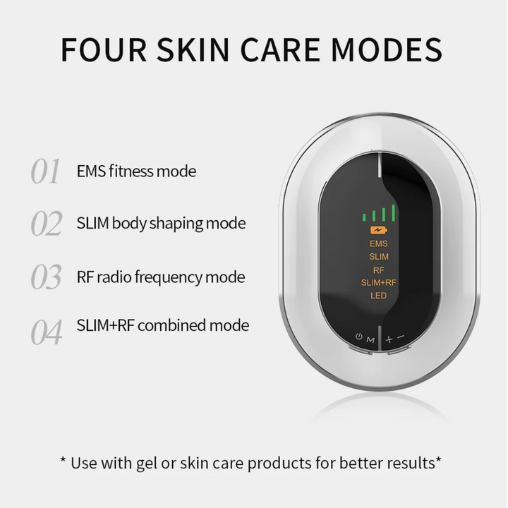 RF, EMS &amp; LED Body Contouring Massager - 4-in-1 Radio Frequency Toning Device