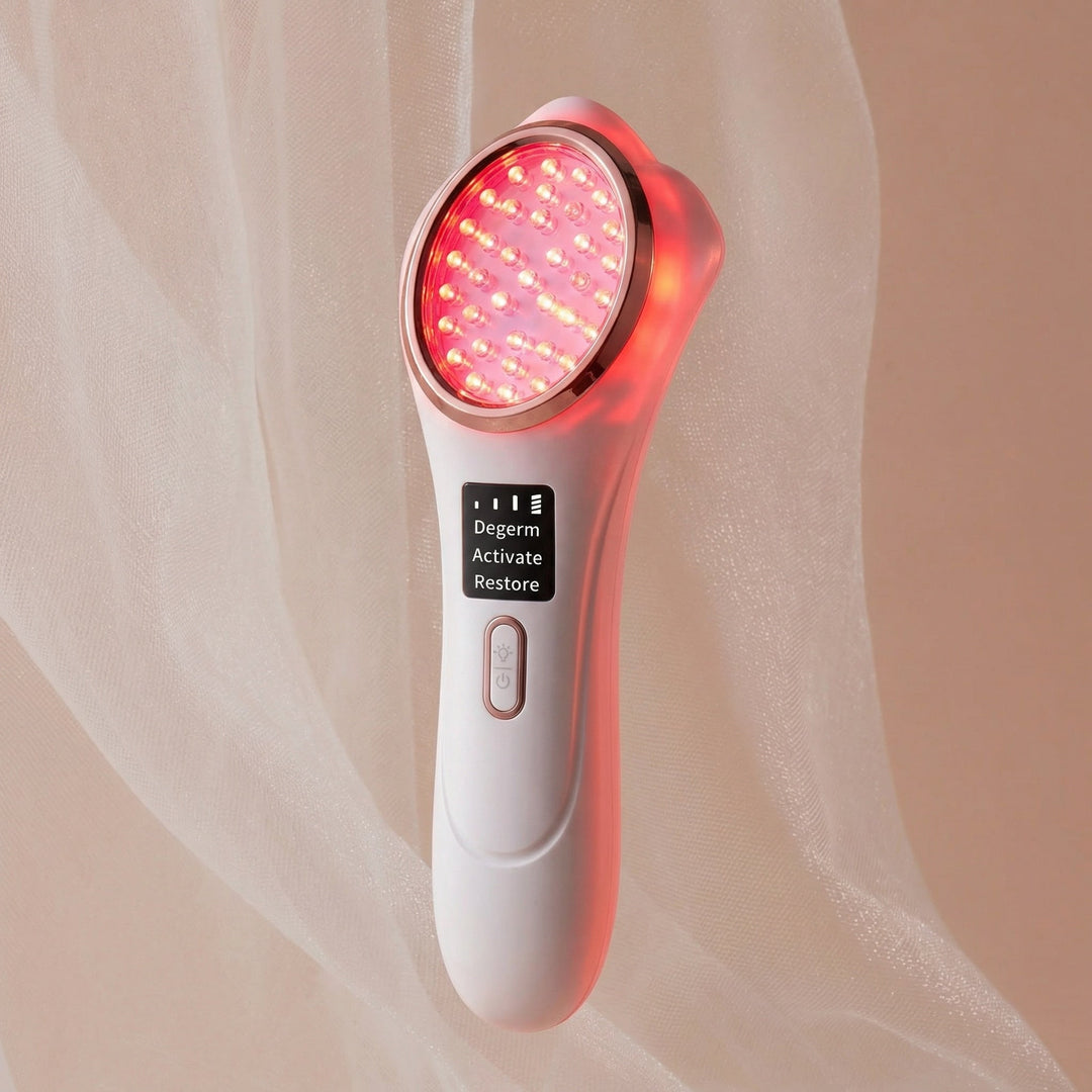 3-in-1 LED Red &amp; Blue Light Wand - Red, Blue &amp; Infrared Therapy