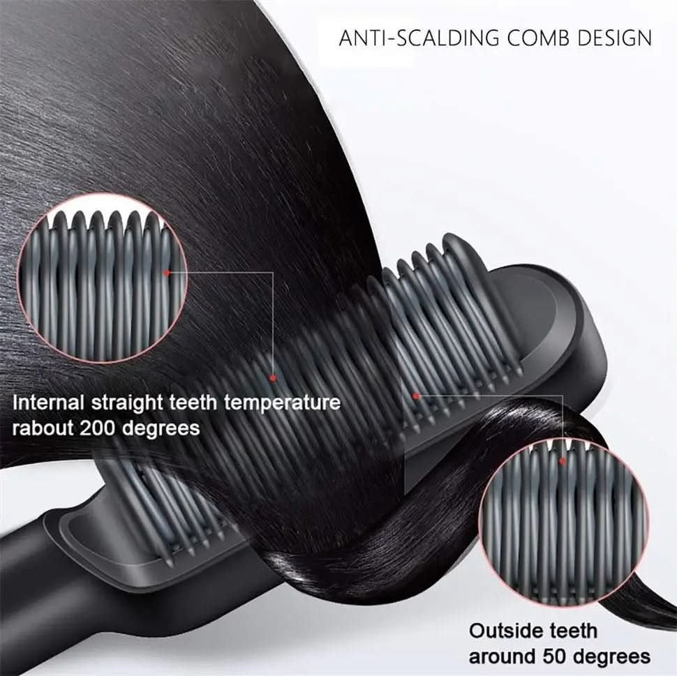 BowLift | hair straightener with ceramic brush for fast &amp; healthy styling