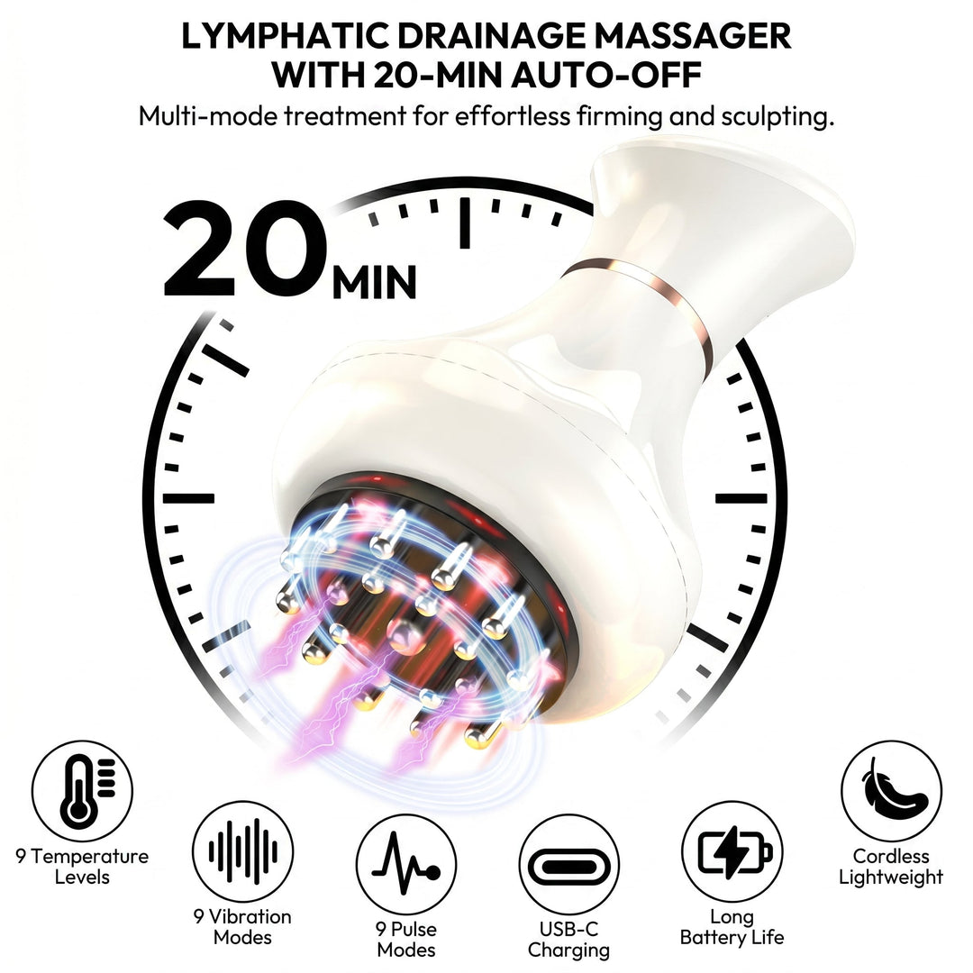 Electric Meridian Sculpting Massager - Heat, Vibration &amp; Skin-Glide Therapy
