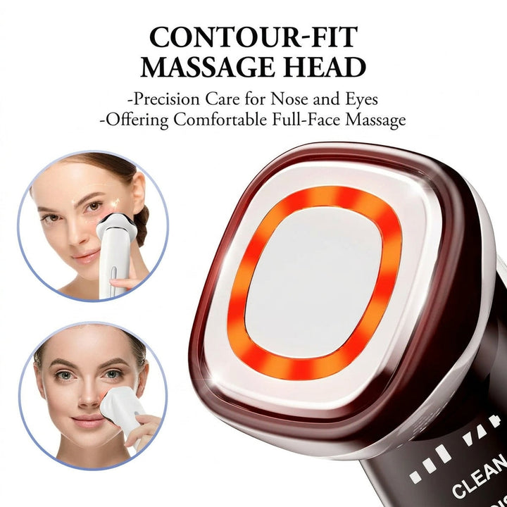4-in-1 EMS &amp; Cleansing Facial Massager - Toning, Infusion &amp; Cleanse