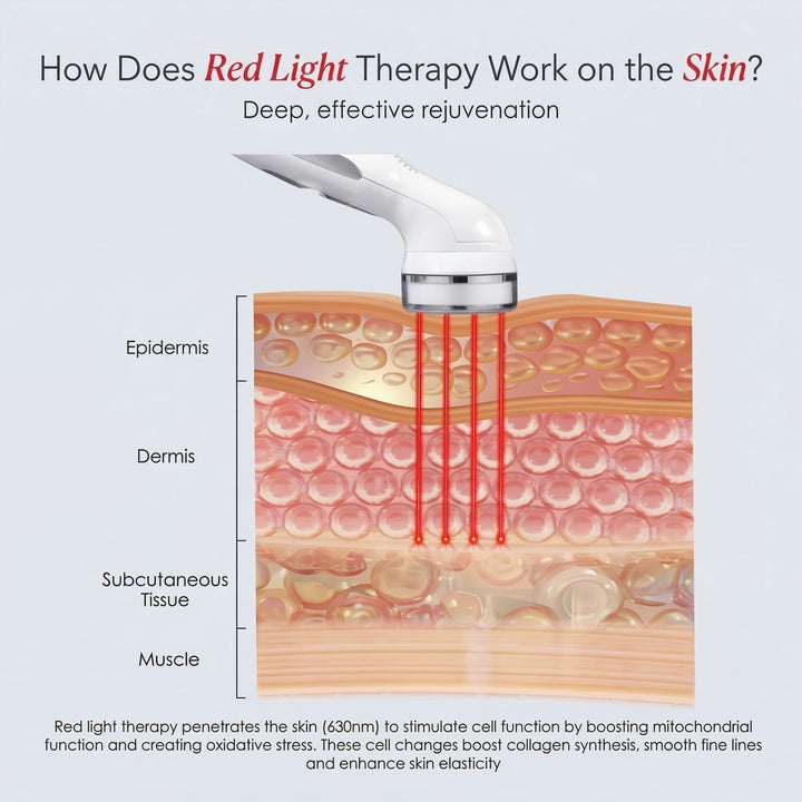 3-in-1 LED Red &amp; Blue Light Wand - Red, Blue &amp; Infrared Therapy