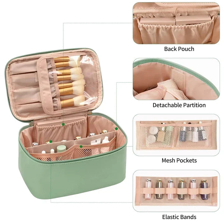 BowLift | Practical Make-up Organizer for Traveling | With Compartments and Dividers