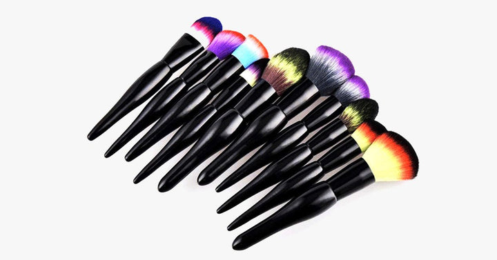 BowLift | Midnight Rainbow Makeup Brush Set of 22 - Add a splash of color to your vanity