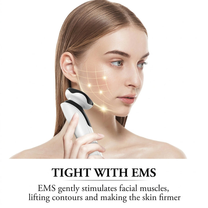 4-in-1 EMS &amp; Cleansing Facial Massager - Toning, Infusion &amp; Cleanse