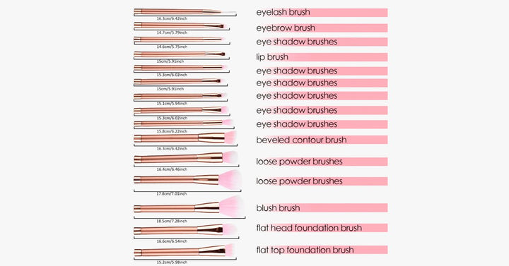 BowLift | Rose Glamour Brush Set