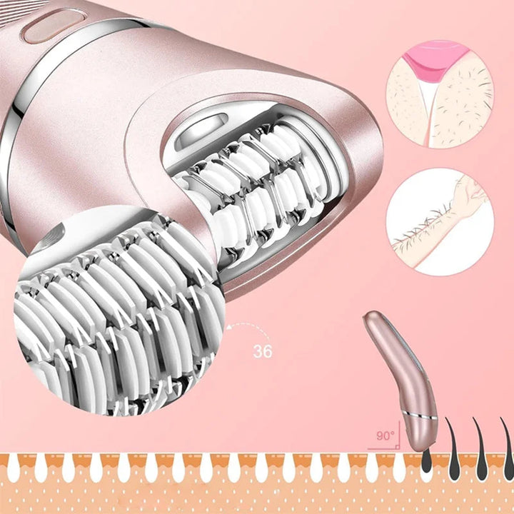 BowLift | SkinGlide 3-in-1 Electric Shaver – Waterproof and Rechargeable