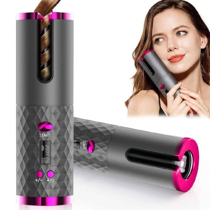 BowLift | Wireless Tourmaline Ceramic Cone Automatic Hair Curler