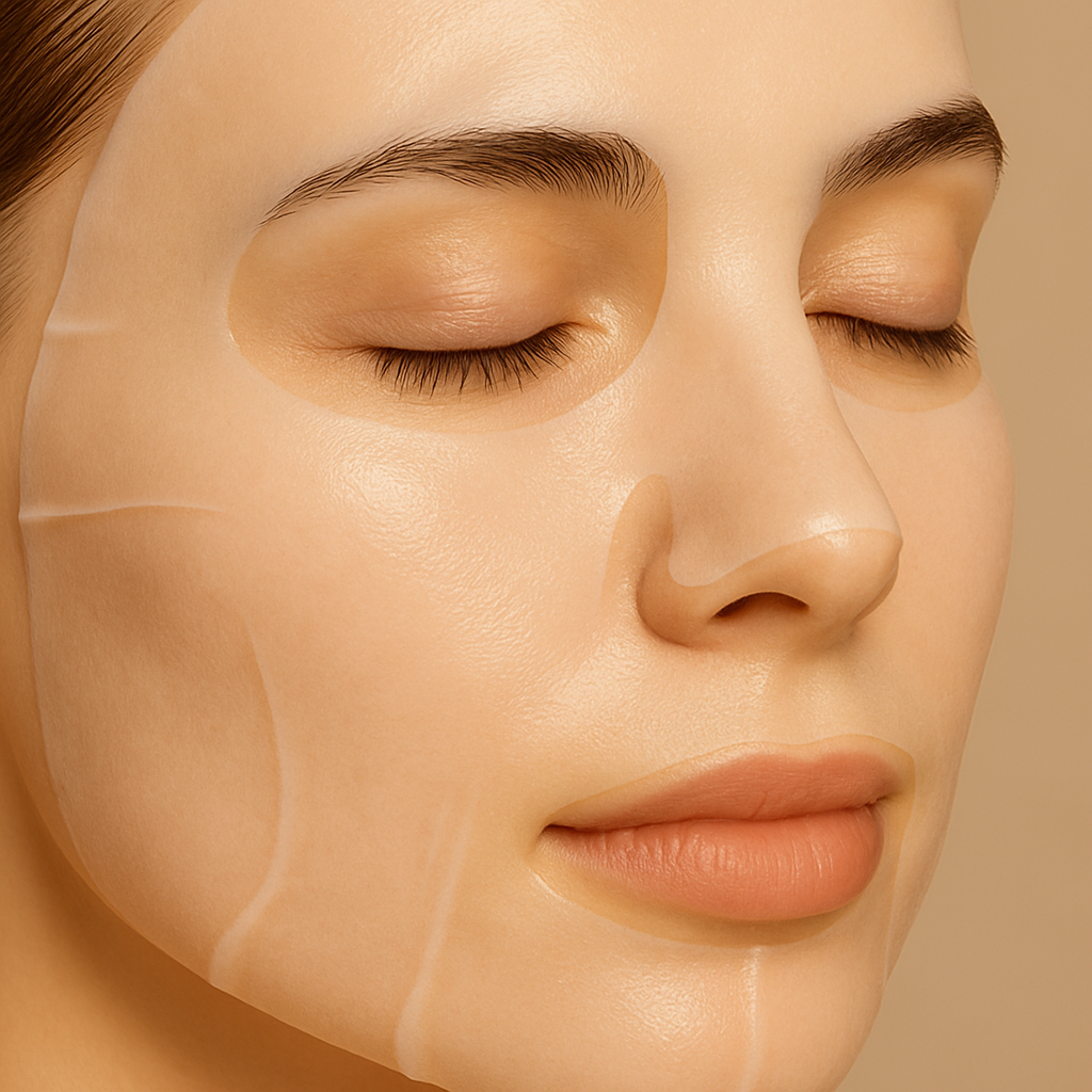 GlowRevive | Collagen Sheet Mask – Hydrating Overnight Treatment – Hydrogel – Anti-Ageing Skincare Bowlift