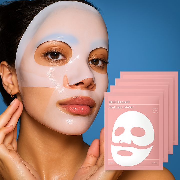 Dermaglow | Collagen Sheet Mask – Overnight Hydration – Hydrogel – Mature &amp; Dry Skin Bowlift