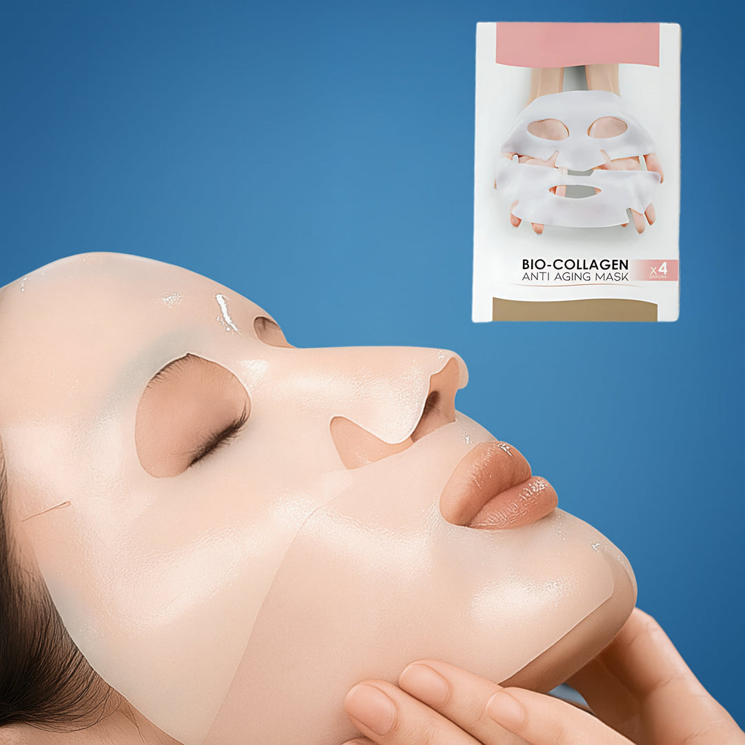 GlowRevive | Collagen Sheet Mask – Hydrating Overnight Treatment – Hydrogel – Anti-Ageing Skincare Bowlift
