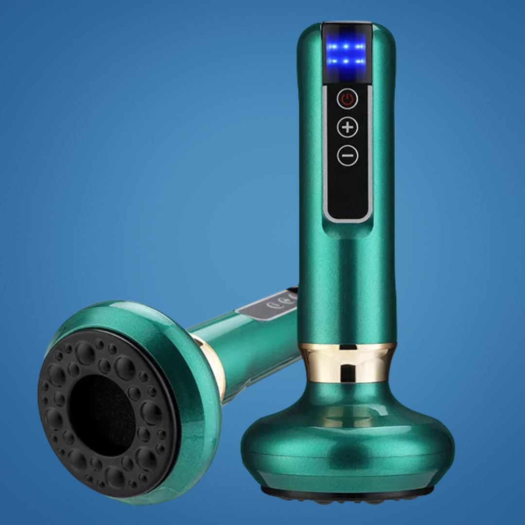 TheraPulse | Electric Cupping Massager – Vacuum Gua Sha, Heat Therapy &amp; Adjustable Suction for Pain Relief &amp; Lymphatic Drainage Bowlift