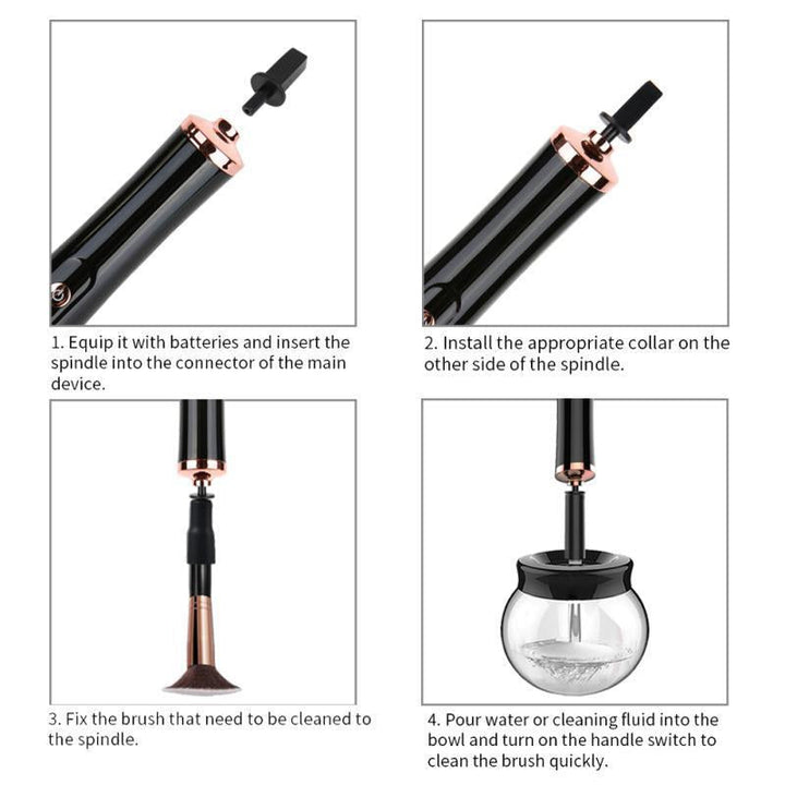BowLift | Electric Makeup Brush Cleaner Convenient Cleanser Cleaning Tool