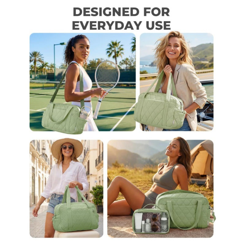 Cosmetic Travel Bag with Transparent Organizer Bowlift