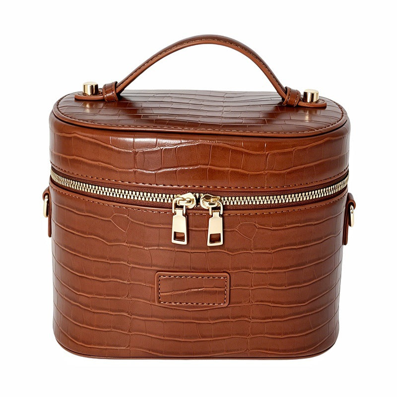 Cosmetic bag in elegant crocodile look by Bowlift