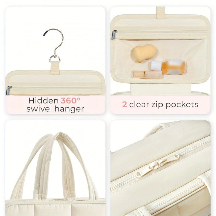 Fashionable and Padded Cosmetic Organizer Bag Bowlift