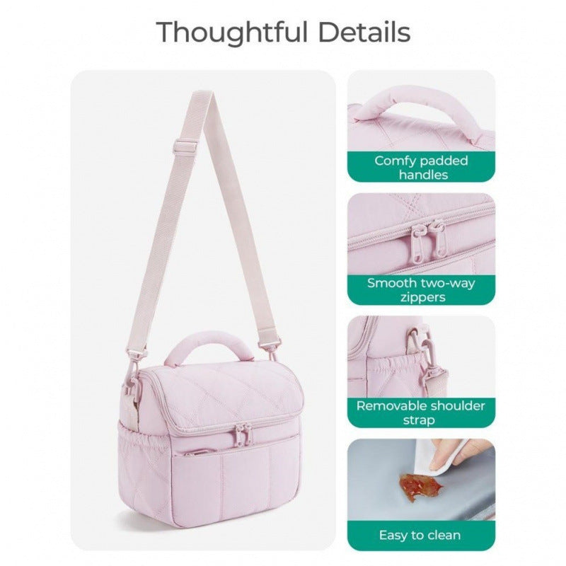 Stylish cosmetic bag with removable shoulder strap Bowlift