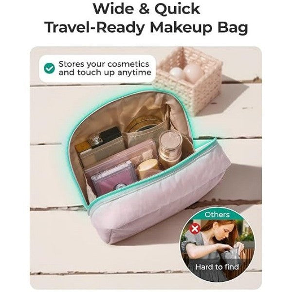 Padded Cosmetic Organizer Bag Bowlift