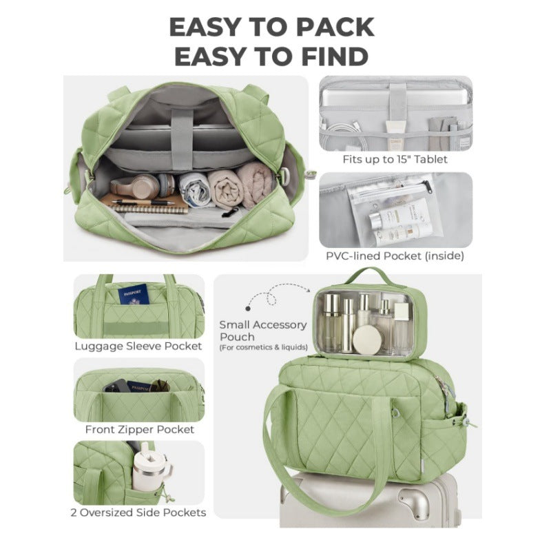 Cosmetic Travel Bag with Transparent Organizer Bowlift