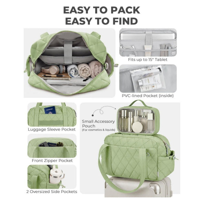 Cosmetic Travel Bag with Transparent Organizer Bowlift