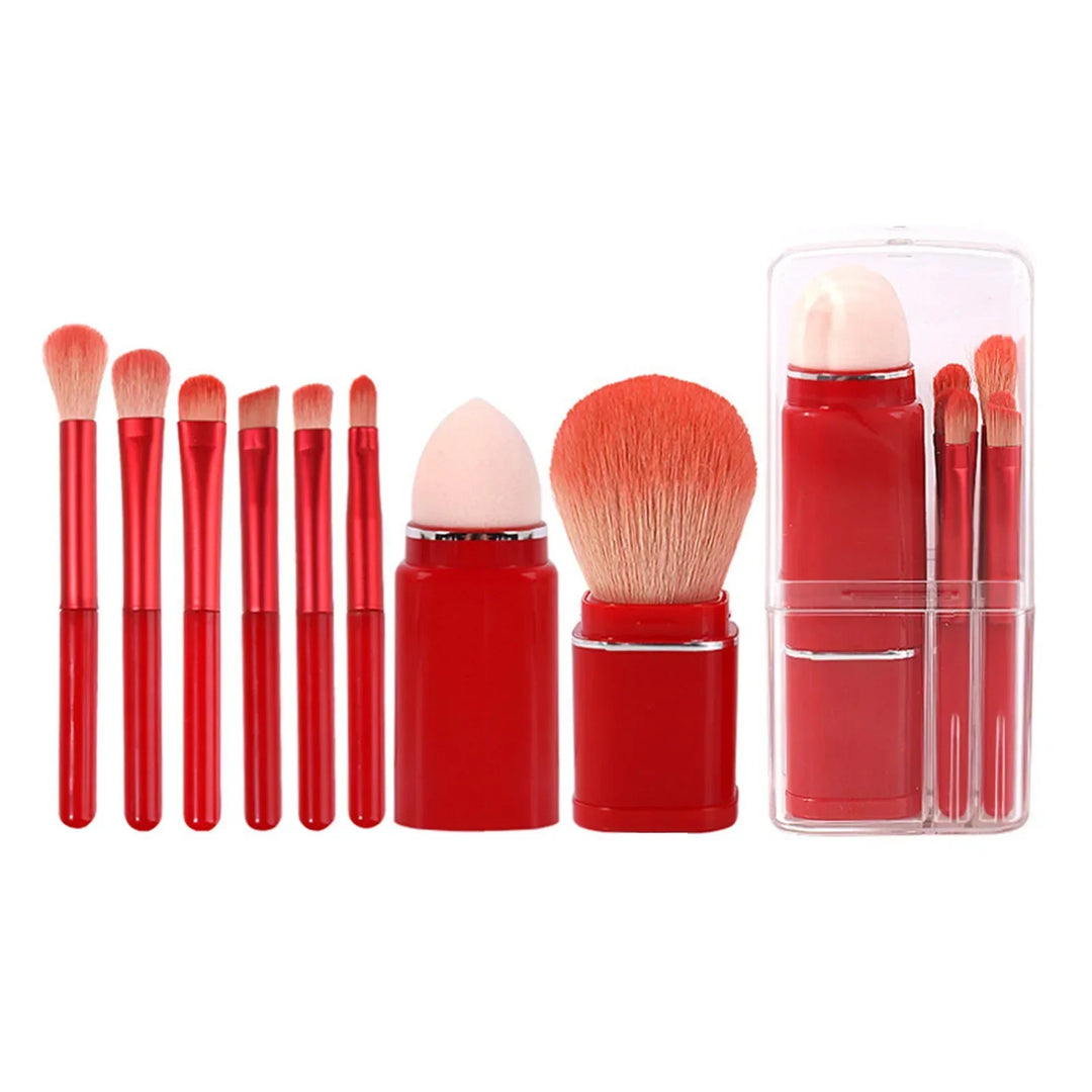 BowLift | 8Pcs Portable Makeup Brushes Set