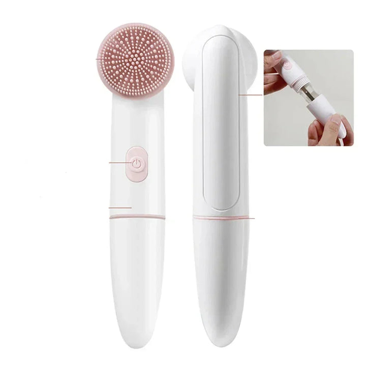 BowLift | Skinvora 2-in-1 Facial Cleansing Device Silicone | Deep Cleansing &amp; Massage | Waterproof &amp; Skin-Friendly | 15.8 × 4.7 × 2.7 cm