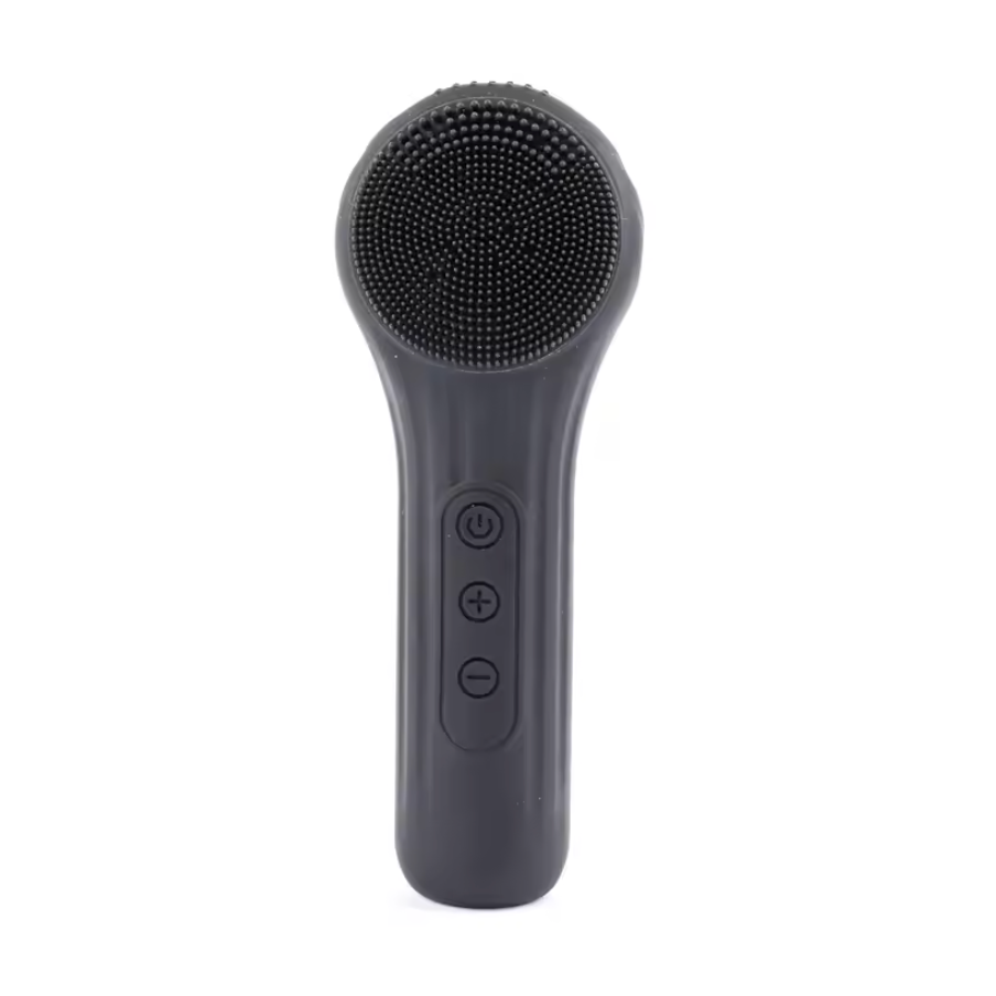 Electric Silicone Facial Brush Cleaner - Sonic Vibration &amp; Roller Cleansing