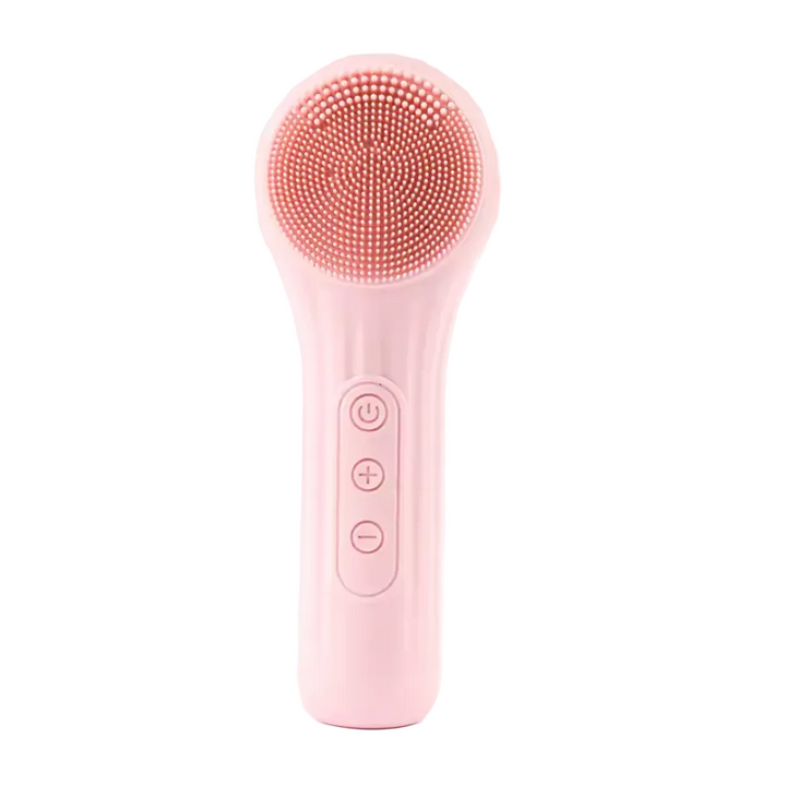 Electric Silicone Facial Brush Cleaner - Sonic Vibration &amp; Roller Cleansing