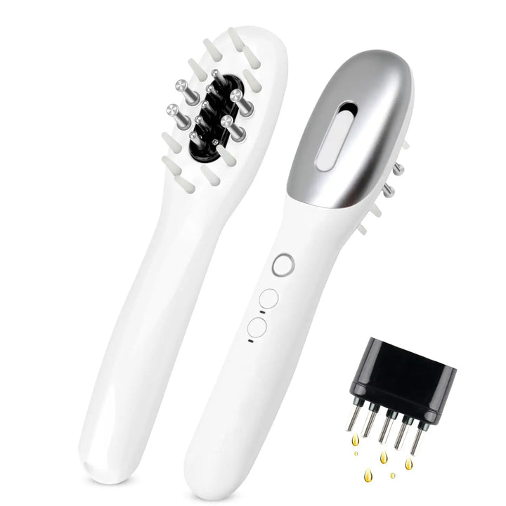 Deluxe Electric Massage Comb with Oil Dispenser - Sonic Scalp Massager