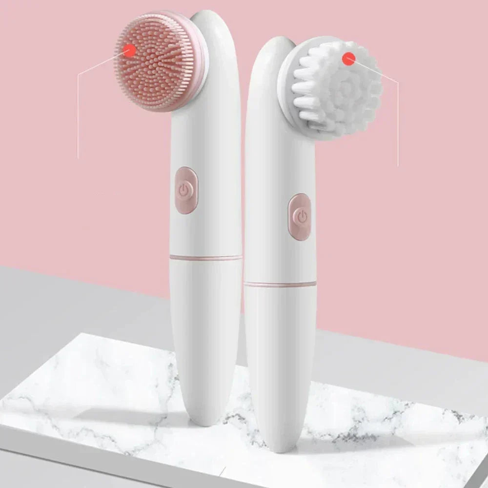 BowLift | Skinvora 2-in-1 Facial Cleansing Device Silicone | Deep Cleansing &amp; Massage | Waterproof &amp; Skin-Friendly | 15.8 × 4.7 × 2.7 cm