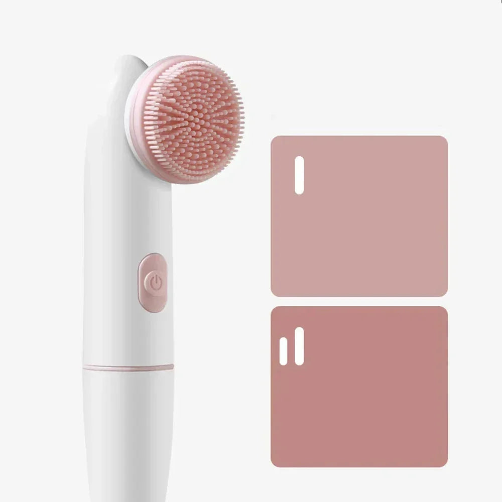 BowLift | Skinvora 2-in-1 Facial Cleansing Device Silicone | Deep Cleansing &amp; Massage | Waterproof &amp; Skin-Friendly | 15.8 × 4.7 × 2.7 cm