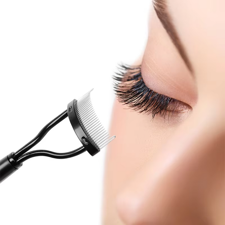 BowLift | BelleCurve Eyelash Comb &amp; Mascara Brush | Perfect Definition | Clump-Free | With Protective Cap