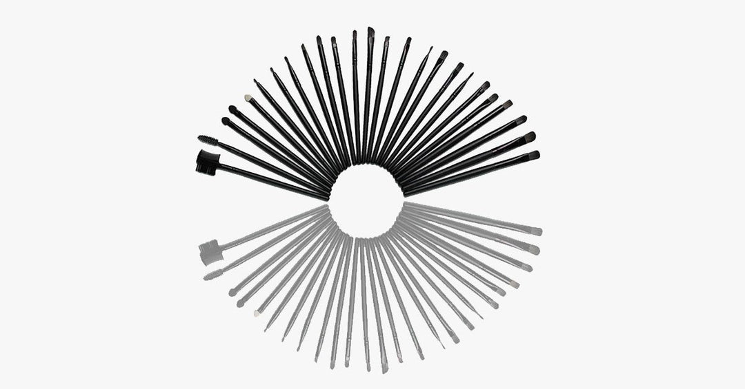 BowLift | Black Makeup Brush Set with 32 Brushes and Case – A Complete Makeup Savior