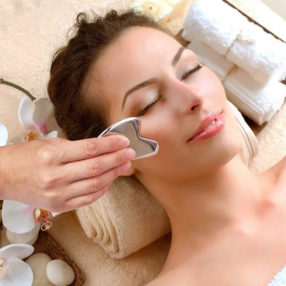 BowLift | Silver Sculpt - Goodbye tensions - Erased wrinkles - Stainless steel Gua Sha