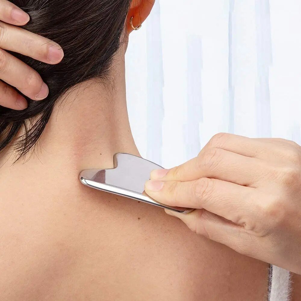BowLift | Silver Sculpt - Goodbye tensions - Erased wrinkles - Stainless steel Gua Sha