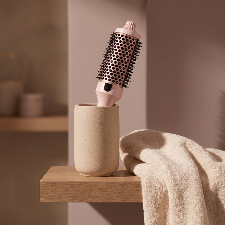 Aurelle | Ionic Thermal Blowout Brush, 1.5 Inch Round Hot Air Styler for Volume, Smoothing and Frizz Control