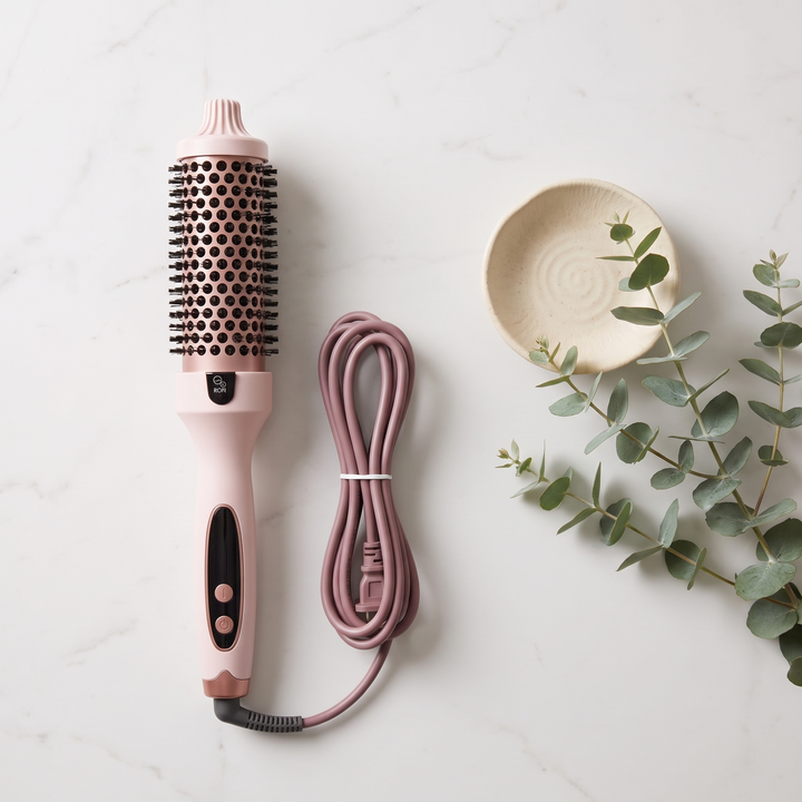 Aurelle | Ionic Thermal Blowout Brush, 1.5 Inch Round Hot Air Styler for Volume, Smoothing and Frizz Control